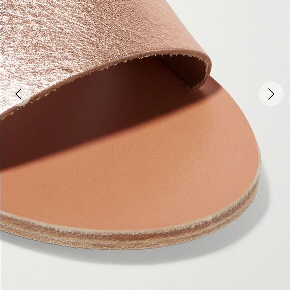 ⚡️Ancient Greek slide soft top leather grain leather sandals size 6 - Picture 2 of 7